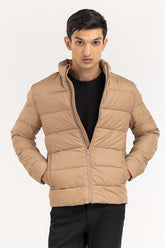 Beige Puffer Jacket JKT-WOV22-031